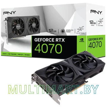 Видеокарта PNY GeForce RTX 4070 12GB Verto Dual Fan GDDR6X (VCG407012DFXPB1) картинка 11